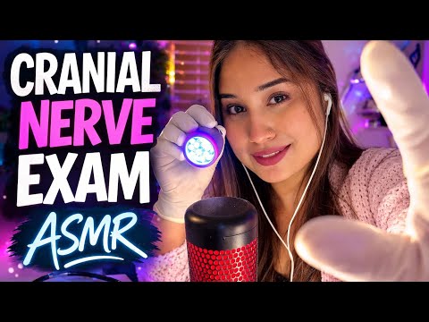 ASMR | Medical Cranial Nerve 🧠 Exam | Personal Attention, Gloves, Light Test | THE VJ ASMR