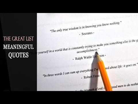 List of meaningful QUOTES that will make you smarter and wiser [ Worth watching ]