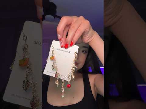 ASMR ♥️ showing you my charm necklace ✨ #asmr #asmrcommunity