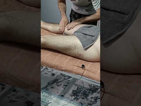 ASMR VERY RELAXING FRONT LEG MASSAGE THERAPY #satisfying #relaxing #asmr #shorts #massage