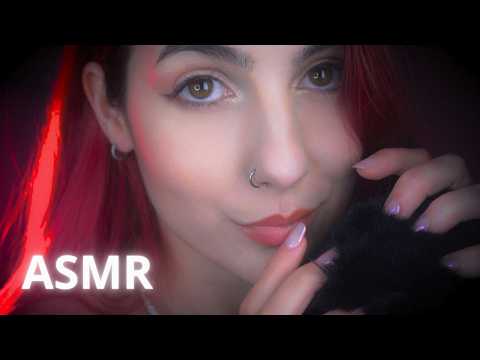 ASMR Inaudible Whispers and Fluffy Mic Scratching (and kisses, hehe)