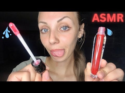ASMR Spit Painting! 👅 (Mouth Sounds & Lip Gloss)