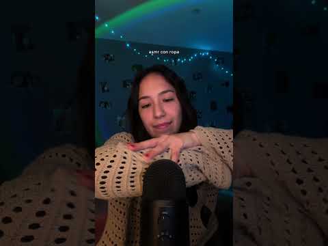 ¿Suena cosquilloso? ASMR con ropa 🥱#ASMR #relax #tingles #triggers