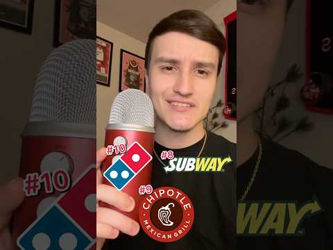 RANKING THE BEST FAST FOOD RESTAURANTS (ASMR) #shorts #food #asmr