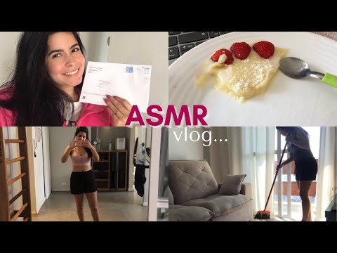 ASMR VLOG - café da manhã, academia, mesa nova e carta do google