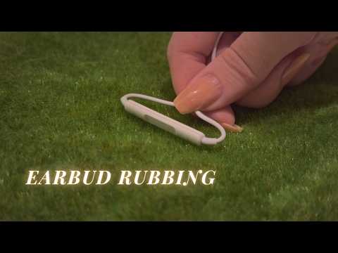 ASMR Earbuds Rubbing Triggers🎧 Intense Texture Tingles✨(with BGM)