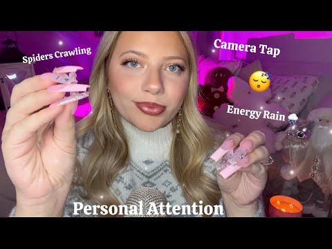 Asmr Tingle Variety Pack - Energy Rain, Spiders Crawling, Fluffy & Bare Mic Scratch, Camera Tapping