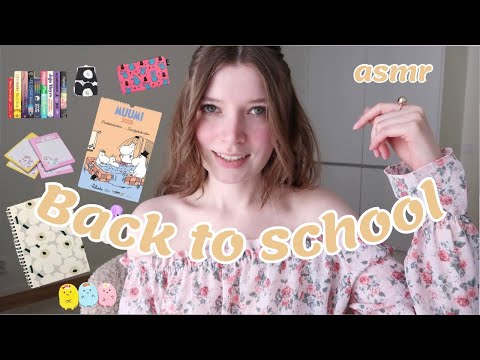 ASMR suomi | Back To School koulutarvikkeet 📔