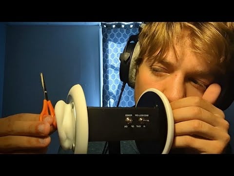 ASMR Literally Whispering Ear to Ear (with sound assortment)