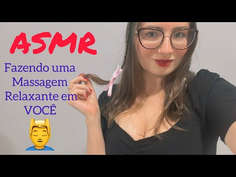 ASMR Caseiro fazendo massagem em você (sons de boca, toques na tela, sons de luva) #asmr