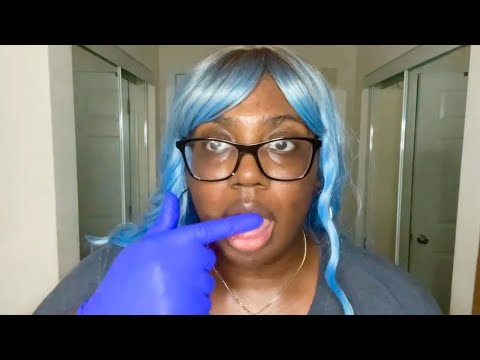 Asmr | Fast and Aggressive Spit Painting and Tongue Tapping with one Glove