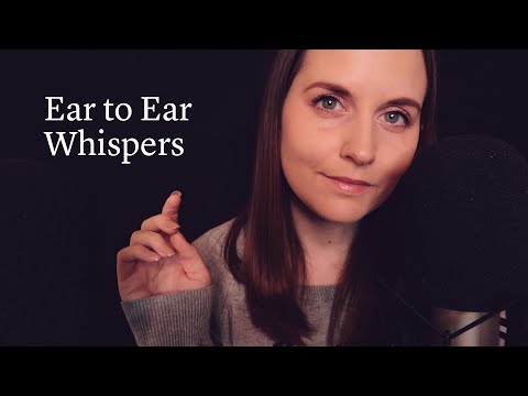 ASMR Ear to Ear Close Up Whispers and Attention (Finger Flutters, Mic Scratching)