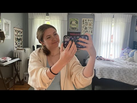 ASMR mirror and camera tapping🩵 - no talking, fast tapping