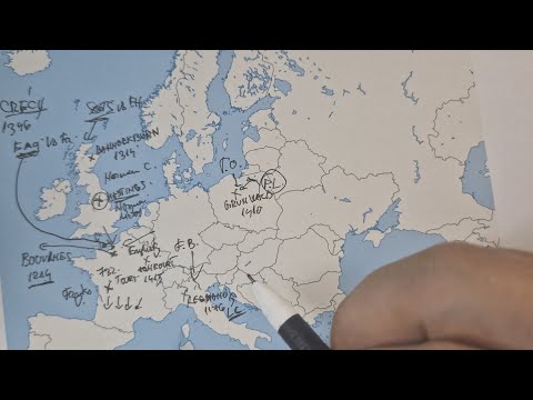 ASMR: The Greatest Medieval Battles in Europe ⚔️ | Stats & Facts [ ASMR history and map tracing 🗺️ ]