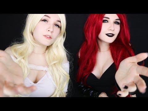 АСМР Ангел+Демон Ролевая игра 👼😈 ASMR 💋 TWIN Angel+Demon RolePlay [Subtitles]