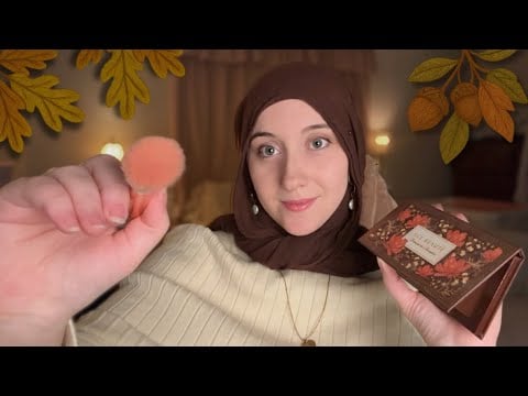 ASMR Fall Makeup & Hair Styling 🍂