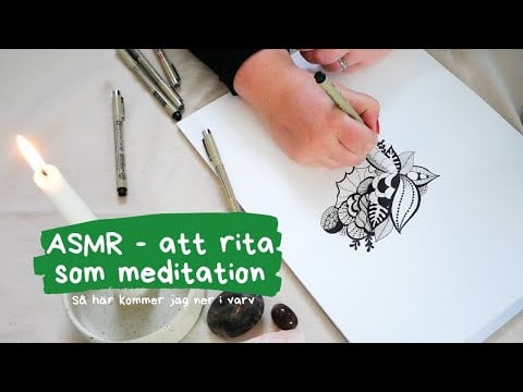 Jag kopplar av med att doodla - ASMR på svenska
