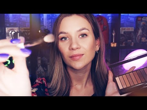 СДЕЛАЮ ТЕБЕ МАКИЯЖ АСМР | НОВОГОДНИЙ МАКИЯЖ | ASMR MAKEUP | ROLEPLAY | FACE TOUCHING