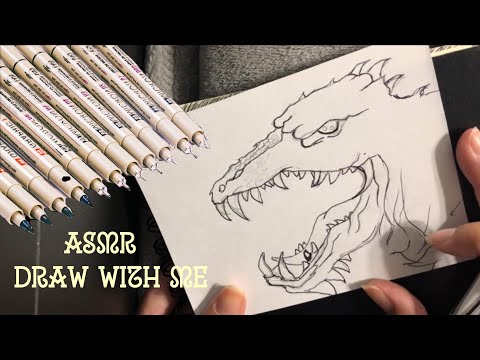 ASMR DRAW WITH ME! 🐉