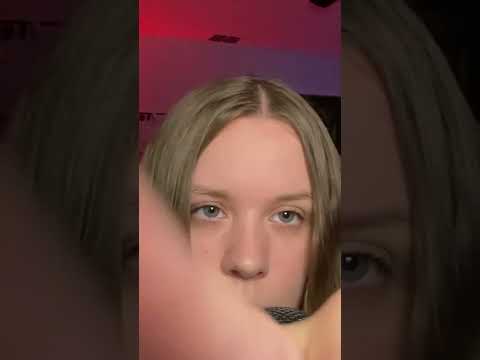 Doing your makeup ASMR! (mouth sounds and visuals) #shorts #asmr