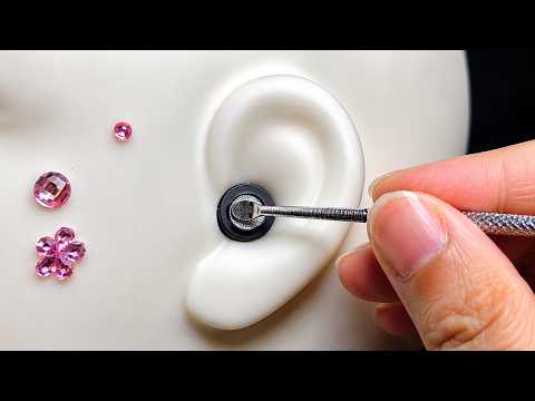 ASMR 달라붙은 까끌한 귀지제거...오일 마사지 귀청소 (No Talking) Ear Cleaning