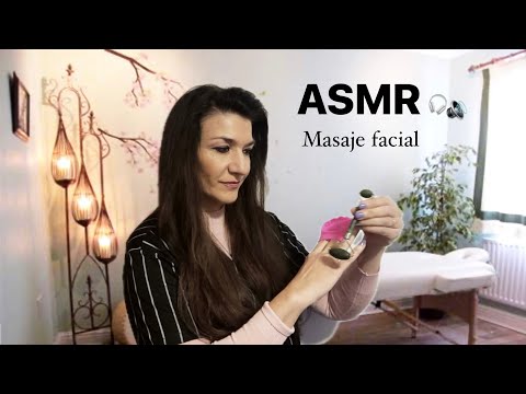 ASMR SPA MASAJE FACIAL ANTI ESTRÉS /  ROLEPLAY relajante 🔊🎧 / ASMR Español / sabrina 26 asmr