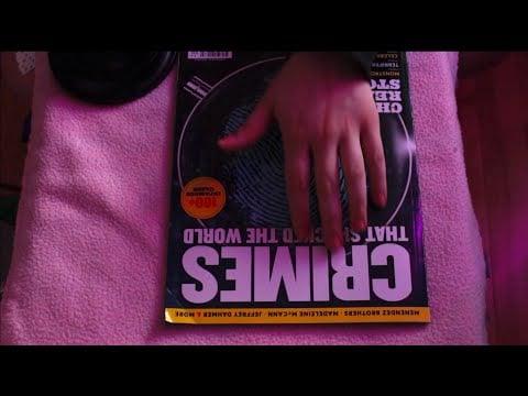 ASMR Whisper | reading true crime magazine