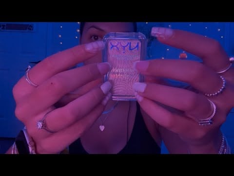 ASMR What’s in my Makeup Bag? 🎀 fast tapping + rambles
