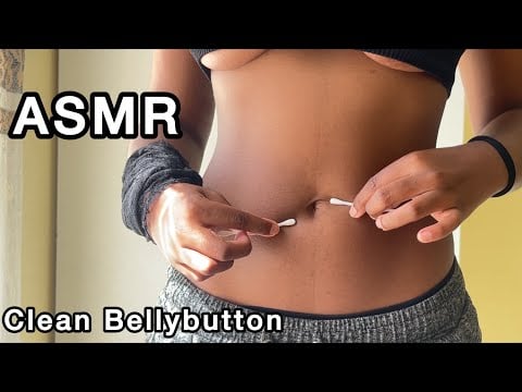ASMR Cleaning My Bellybutton (wet, mouth sounds etc)