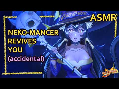 Catgirl Nekomancer Raises You From The Dead | ASMR | Full Body Exam | [assorted triggers]