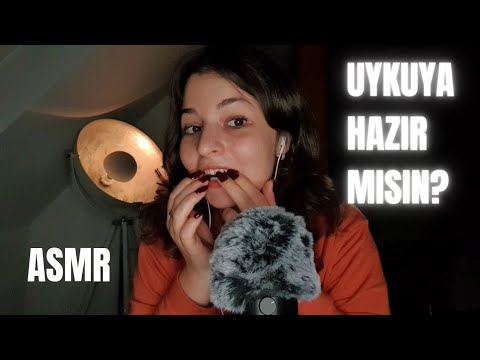 Triggerlarla Uyku Vakti 💜 | Türkçe ASMR | Uzun Tırnakla Tıkırtı, Tracing, Sakızlı Yakın Fısıltı 💍