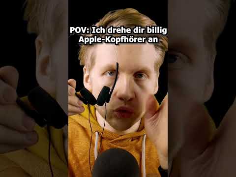 ASMR - POV: Ich drehe dir billig Apple-Kopfhörer an! #asmr #shorts #roleplay #deutscheasmr
