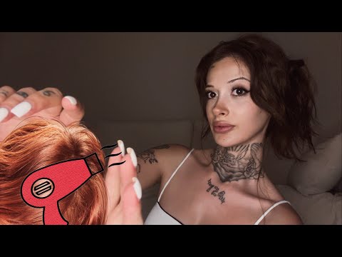 [türkçe asmr] saçlarınla ilgileniyorum ama her şeyi görselleştirerek