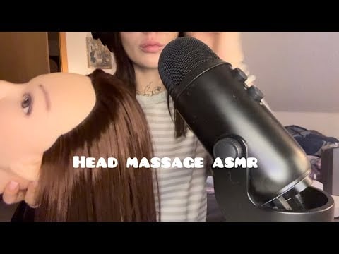 Head massage /scalp scratching ASMR