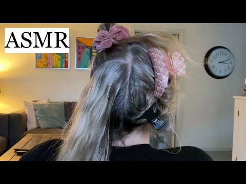 ASMR | *SATISFYING* LICE CHECK ON MY MOM 💛 (hair sectioning, spraying, hair brushing, no talking)