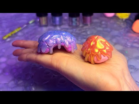 ASMR Making Glue Drip Sculptures (Whispered, Satisfying)