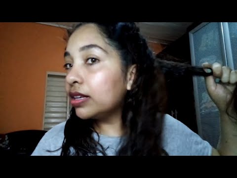 ASMR Aplicado: Fazendo umectação em meu cabelo (e conversando sobre ele em VOZ SUAVE)