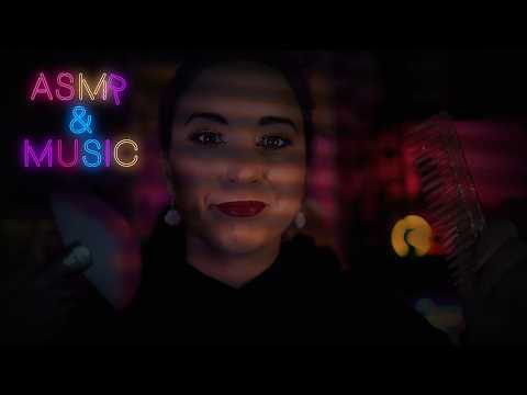 Low Light ASMR  (with music playing in the other room)