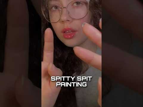 ASMR SPIT PAINTING #asmr #shorts  #asmrshorts
