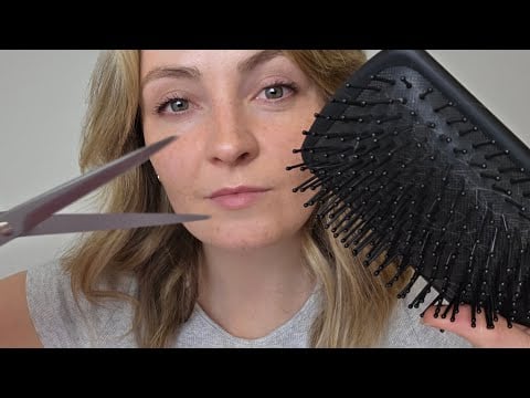 ASMR Fast & Aggressive Haircut & Curling