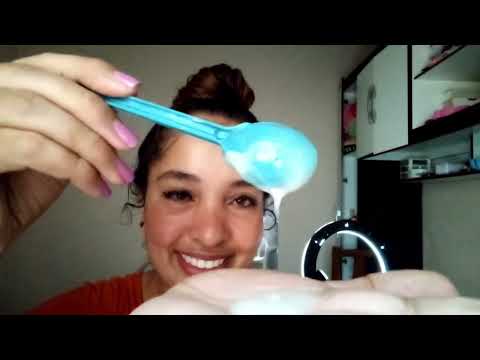 ASMR fazendo Hidratação no seu cabelo bem caseira