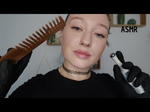 ASMR - Examen 👩🏻‍⚕️ et Soin du cuir chevelu 🧤 (Soft Spoken)