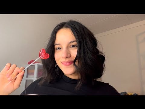 ASMR trying lollipops 🍭 (almost no talking)