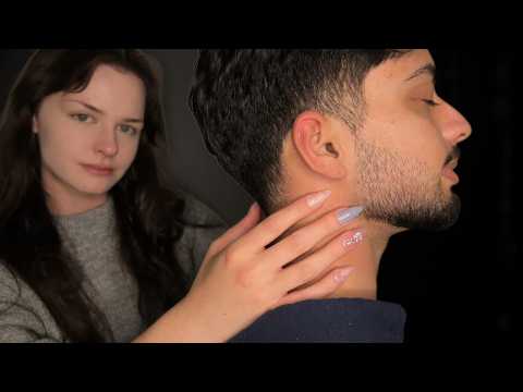 Scalp, Neck, and Jawline Scratching (No Talking) [ASMR]