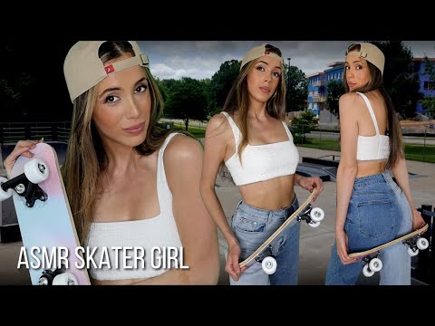 ASMR Skater Girl Asks You Out | soft spoken + taking care of you