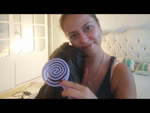 Kızımın saçlarına bakım yaptım ❤️ Asmr Türkçe