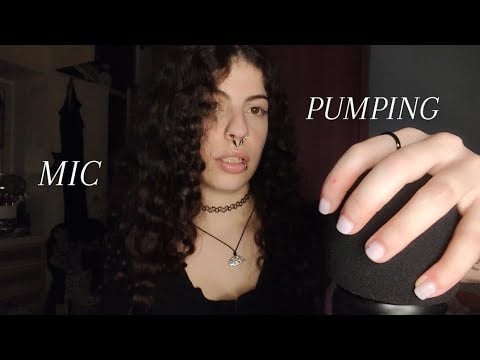 The TINGLIEST Fast & Aggressive ASMR Triggers w/mouth sounds(foam mic pumping, swirling, scratching)