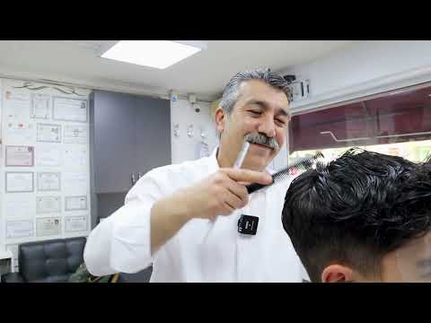 ASMR HAIR AND BEARD SHAVING .RELAXING MASSAGE WITH ORIGINAL VOICE
