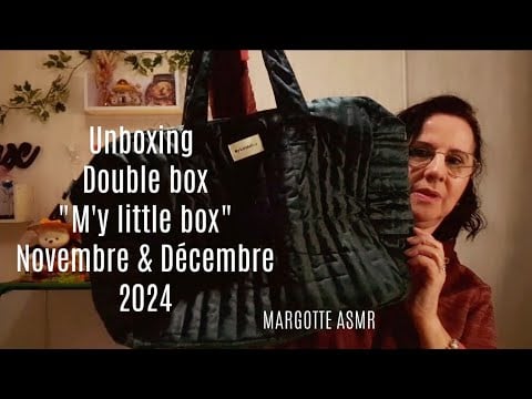 Asmr  Unboxing Double box "M'y little box Novembre & Décembre 2024  code de Marrainage FRIEND1115435