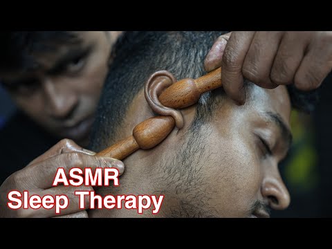 ASMR Head Massage Therapy For Peacefull Sleep | Neck Cracking | Head Scratching | Ear Massage ASMR